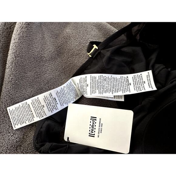 $260 Wolford Stretch Silk Bodysuit NEW Wired Bodysuit in Black Size MB - Picture 11 of 12